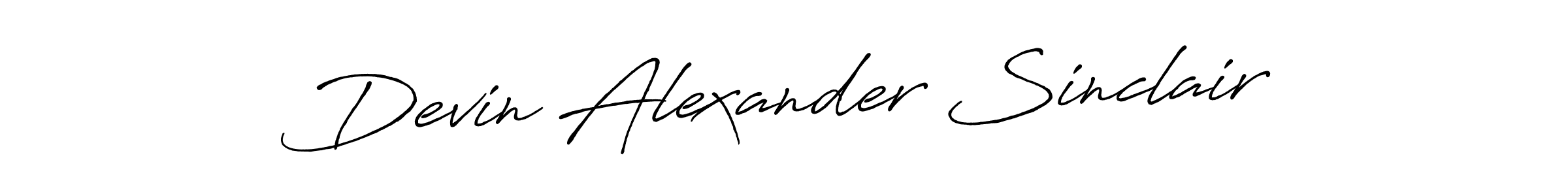 How to Draw Devin Alexander Sinclair signature style? Antro_Vectra_Bolder is a latest design signature styles for name Devin Alexander Sinclair. Devin Alexander Sinclair signature style 7 images and pictures png