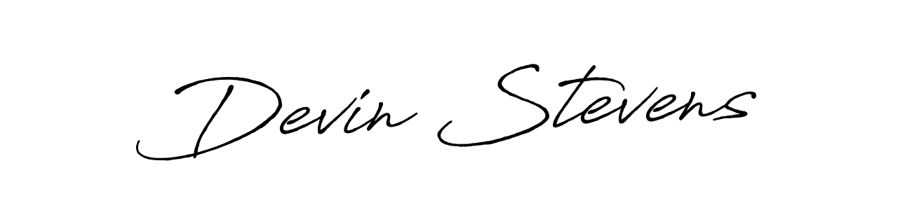 It looks lik you need a new signature style for name Devin Stevens. Design unique handwritten (Antro_Vectra_Bolder) signature with our free signature maker in just a few clicks. Devin Stevens signature style 7 images and pictures png