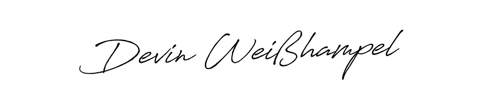 Devin Weißhampel stylish signature style. Best Handwritten Sign (Antro_Vectra_Bolder) for my name. Handwritten Signature Collection Ideas for my name Devin Weißhampel. Devin Weißhampel signature style 7 images and pictures png