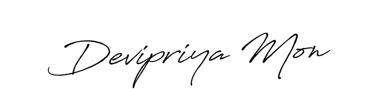 Make a short Devipriya Mon signature style. Manage your documents anywhere anytime using Antro_Vectra_Bolder. Create and add eSignatures, submit forms, share and send files easily. Devipriya Mon signature style 7 images and pictures png