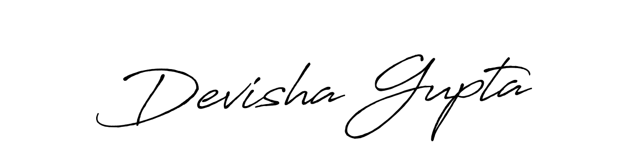 How to make Devisha Gupta signature? Antro_Vectra_Bolder is a professional autograph style. Create handwritten signature for Devisha Gupta name. Devisha Gupta signature style 7 images and pictures png