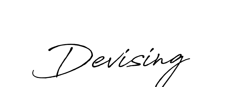 This is the best signature style for the Devising name. Also you like these signature font (Antro_Vectra_Bolder). Mix name signature. Devising signature style 7 images and pictures png