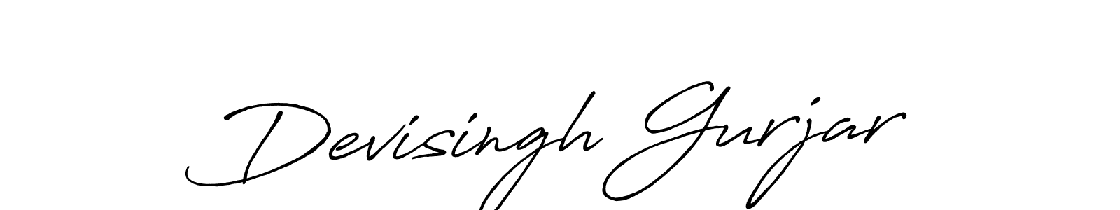 How to make Devisingh Gurjar name signature. Use Antro_Vectra_Bolder style for creating short signs online. This is the latest handwritten sign. Devisingh Gurjar signature style 7 images and pictures png