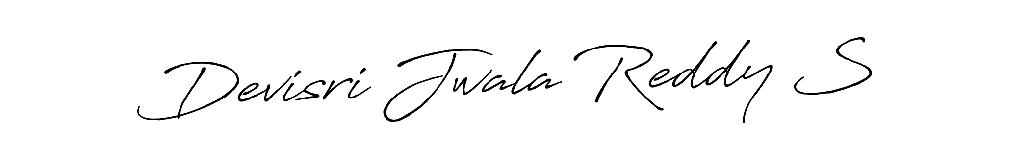 The best way (Antro_Vectra_Bolder) to make a short signature is to pick only two or three words in your name. The name Devisri Jwala Reddy S include a total of six letters. For converting this name. Devisri Jwala Reddy S signature style 7 images and pictures png
