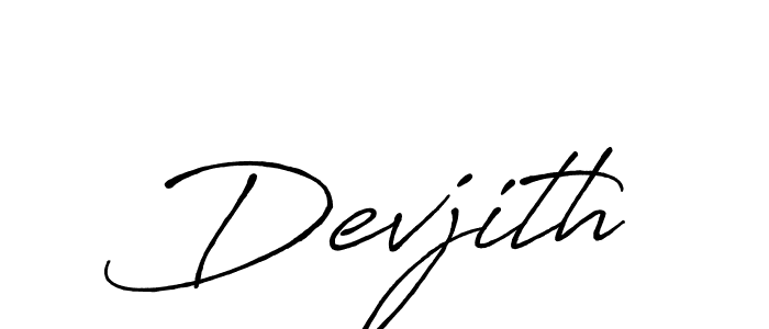 You should practise on your own different ways (Antro_Vectra_Bolder) to write your name (Devjith) in signature. don't let someone else do it for you. Devjith signature style 7 images and pictures png