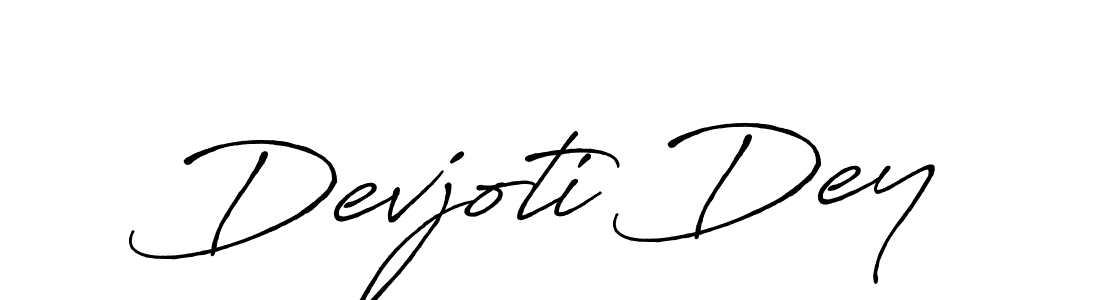 Use a signature maker to create a handwritten signature online. With this signature software, you can design (Antro_Vectra_Bolder) your own signature for name Devjoti Dey. Devjoti Dey signature style 7 images and pictures png