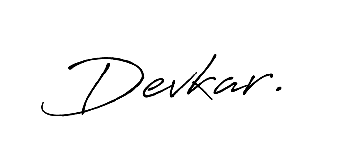 How to make Devkar. name signature. Use Antro_Vectra_Bolder style for creating short signs online. This is the latest handwritten sign. Devkar. signature style 7 images and pictures png