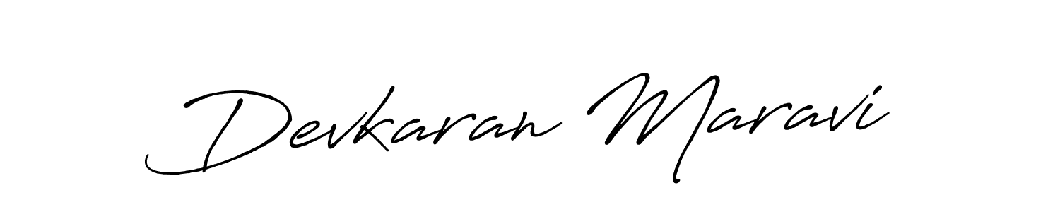 Devkaran Maravi stylish signature style. Best Handwritten Sign (Antro_Vectra_Bolder) for my name. Handwritten Signature Collection Ideas for my name Devkaran Maravi. Devkaran Maravi signature style 7 images and pictures png