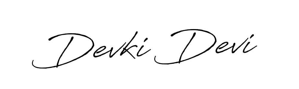 How to make Devki Devi signature? Antro_Vectra_Bolder is a professional autograph style. Create handwritten signature for Devki Devi name. Devki Devi signature style 7 images and pictures png