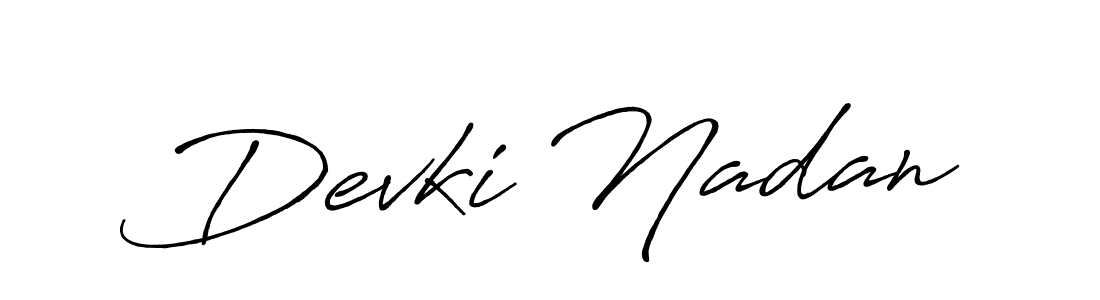 Design your own signature with our free online signature maker. With this signature software, you can create a handwritten (Antro_Vectra_Bolder) signature for name Devki Nadan. Devki Nadan signature style 7 images and pictures png