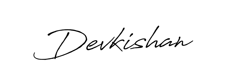 Design your own signature with our free online signature maker. With this signature software, you can create a handwritten (Antro_Vectra_Bolder) signature for name Devkishan. Devkishan signature style 7 images and pictures png