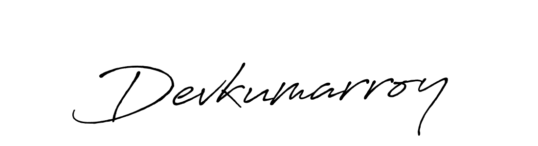 How to make Devkumarroy signature? Antro_Vectra_Bolder is a professional autograph style. Create handwritten signature for Devkumarroy name. Devkumarroy signature style 7 images and pictures png