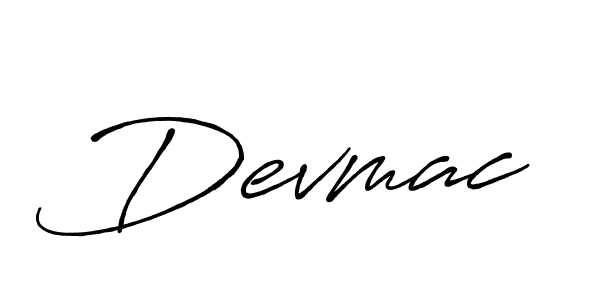 How to make Devmac signature? Antro_Vectra_Bolder is a professional autograph style. Create handwritten signature for Devmac name. Devmac signature style 7 images and pictures png