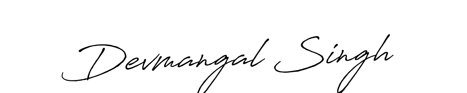 How to make Devmangal Singh signature? Antro_Vectra_Bolder is a professional autograph style. Create handwritten signature for Devmangal Singh name. Devmangal Singh signature style 7 images and pictures png