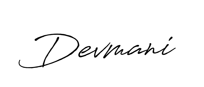 Devmani stylish signature style. Best Handwritten Sign (Antro_Vectra_Bolder) for my name. Handwritten Signature Collection Ideas for my name Devmani. Devmani signature style 7 images and pictures png