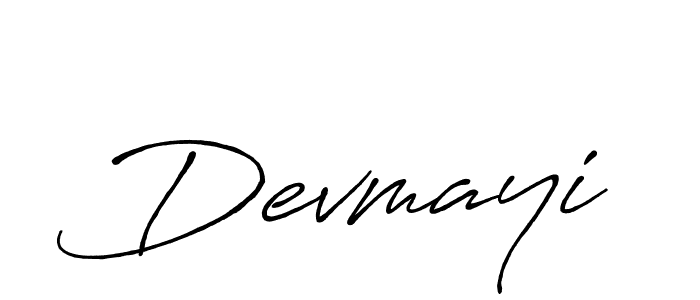 Make a beautiful signature design for name Devmayi. With this signature (Antro_Vectra_Bolder) style, you can create a handwritten signature for free. Devmayi signature style 7 images and pictures png