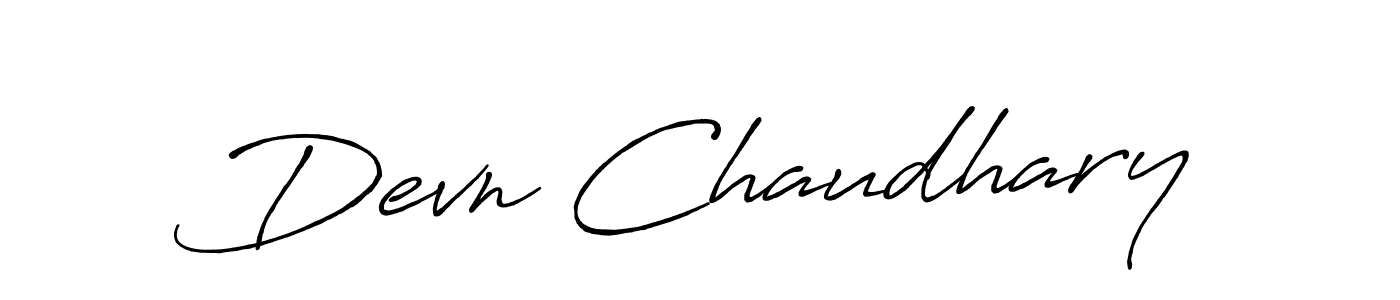 It looks lik you need a new signature style for name Devn Chaudhary. Design unique handwritten (Antro_Vectra_Bolder) signature with our free signature maker in just a few clicks. Devn Chaudhary signature style 7 images and pictures png