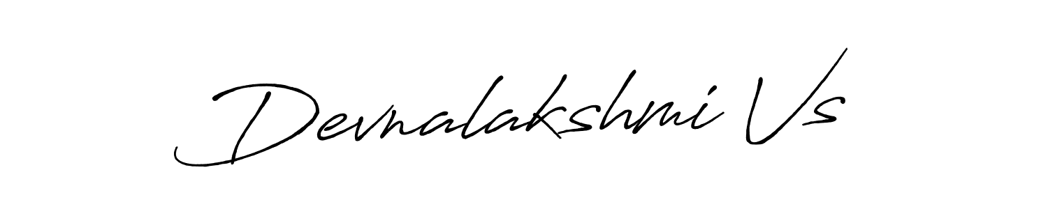 Devnalakshmi Vs stylish signature style. Best Handwritten Sign (Antro_Vectra_Bolder) for my name. Handwritten Signature Collection Ideas for my name Devnalakshmi Vs. Devnalakshmi Vs signature style 7 images and pictures png