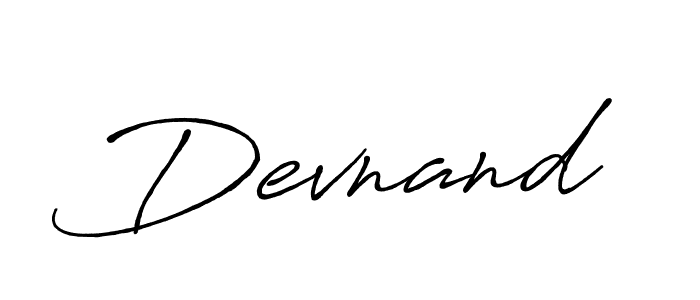 Devnand stylish signature style. Best Handwritten Sign (Antro_Vectra_Bolder) for my name. Handwritten Signature Collection Ideas for my name Devnand. Devnand signature style 7 images and pictures png