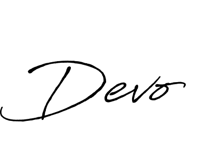 Also You can easily find your signature by using the search form. We will create Devo name handwritten signature images for you free of cost using Antro_Vectra_Bolder sign style. Devo signature style 7 images and pictures png