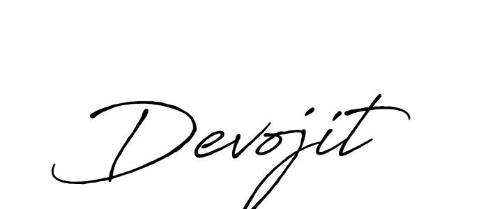 Make a beautiful signature design for name Devojit. With this signature (Antro_Vectra_Bolder) style, you can create a handwritten signature for free. Devojit signature style 7 images and pictures png