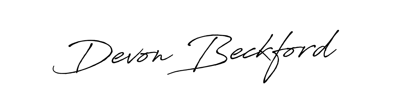 It looks lik you need a new signature style for name Devon Beckford. Design unique handwritten (Antro_Vectra_Bolder) signature with our free signature maker in just a few clicks. Devon Beckford signature style 7 images and pictures png