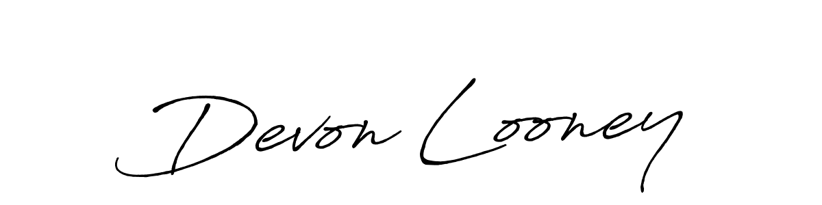How to Draw Devon Looney signature style? Antro_Vectra_Bolder is a latest design signature styles for name Devon Looney. Devon Looney signature style 7 images and pictures png