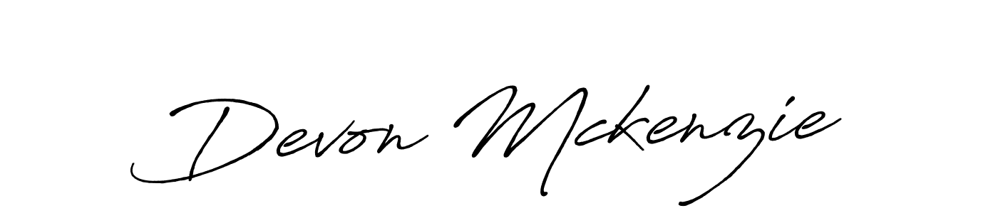 Design your own signature with our free online signature maker. With this signature software, you can create a handwritten (Antro_Vectra_Bolder) signature for name Devon Mckenzie. Devon Mckenzie signature style 7 images and pictures png