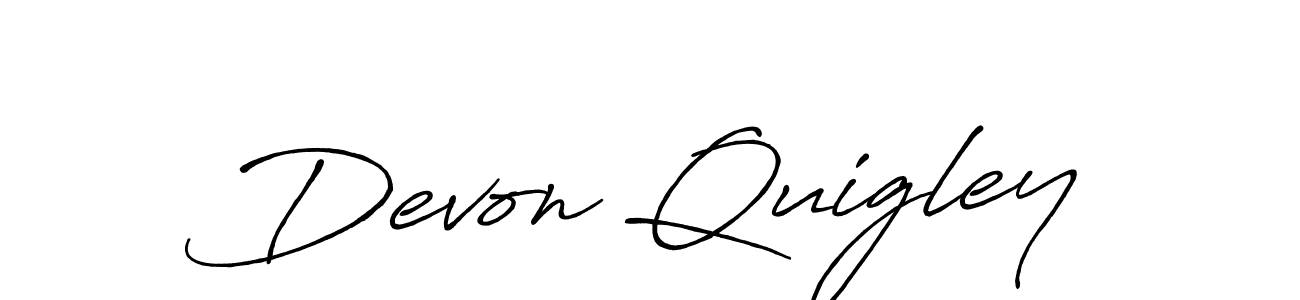 It looks lik you need a new signature style for name Devon Quigley. Design unique handwritten (Antro_Vectra_Bolder) signature with our free signature maker in just a few clicks. Devon Quigley signature style 7 images and pictures png