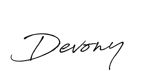 Also You can easily find your signature by using the search form. We will create Devony name handwritten signature images for you free of cost using Antro_Vectra_Bolder sign style. Devony signature style 7 images and pictures png