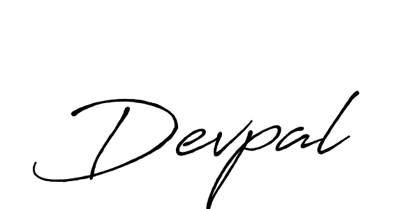 Create a beautiful signature design for name Devpal. With this signature (Antro_Vectra_Bolder) fonts, you can make a handwritten signature for free. Devpal signature style 7 images and pictures png