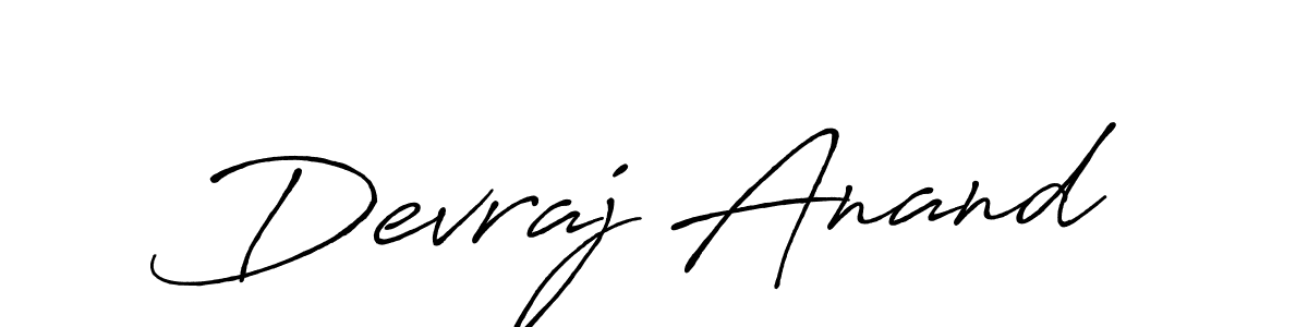 Also we have Devraj Anand name is the best signature style. Create professional handwritten signature collection using Antro_Vectra_Bolder autograph style. Devraj Anand signature style 7 images and pictures png