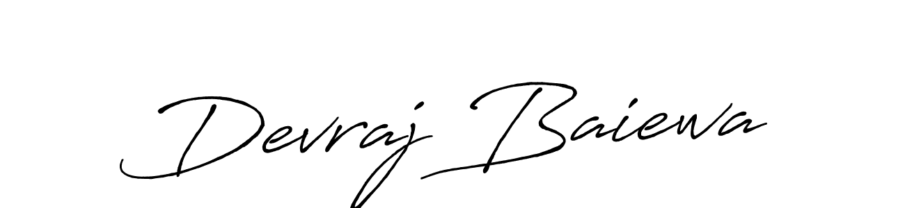 The best way (Antro_Vectra_Bolder) to make a short signature is to pick only two or three words in your name. The name Devraj Baiewa include a total of six letters. For converting this name. Devraj Baiewa signature style 7 images and pictures png