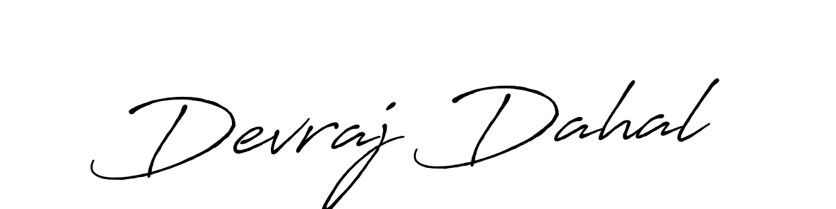 The best way (Antro_Vectra_Bolder) to make a short signature is to pick only two or three words in your name. The name Devraj Dahal include a total of six letters. For converting this name. Devraj Dahal signature style 7 images and pictures png