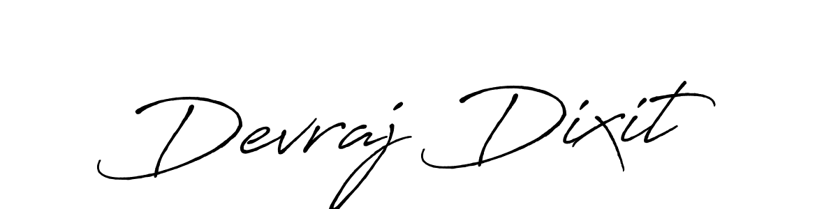 How to make Devraj Dixit name signature. Use Antro_Vectra_Bolder style for creating short signs online. This is the latest handwritten sign. Devraj Dixit signature style 7 images and pictures png