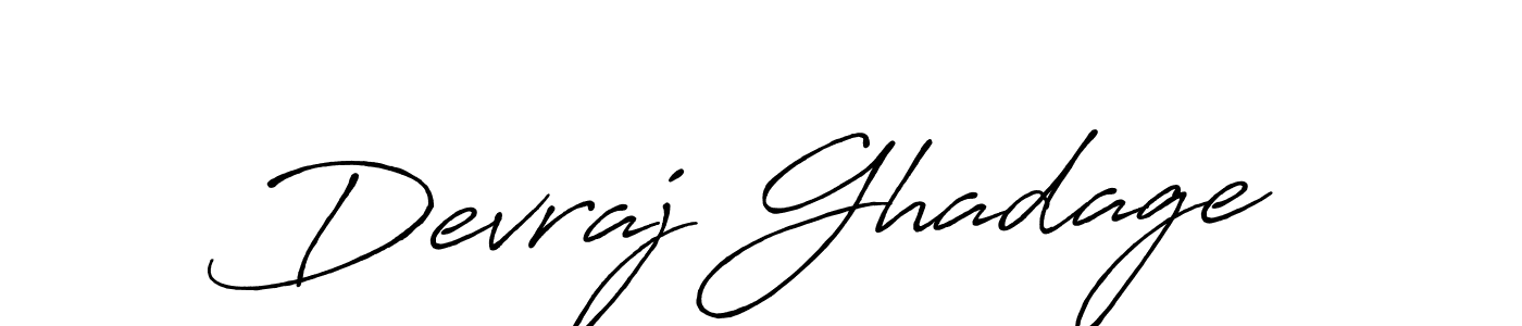 Also we have Devraj Ghadage name is the best signature style. Create professional handwritten signature collection using Antro_Vectra_Bolder autograph style. Devraj Ghadage signature style 7 images and pictures png