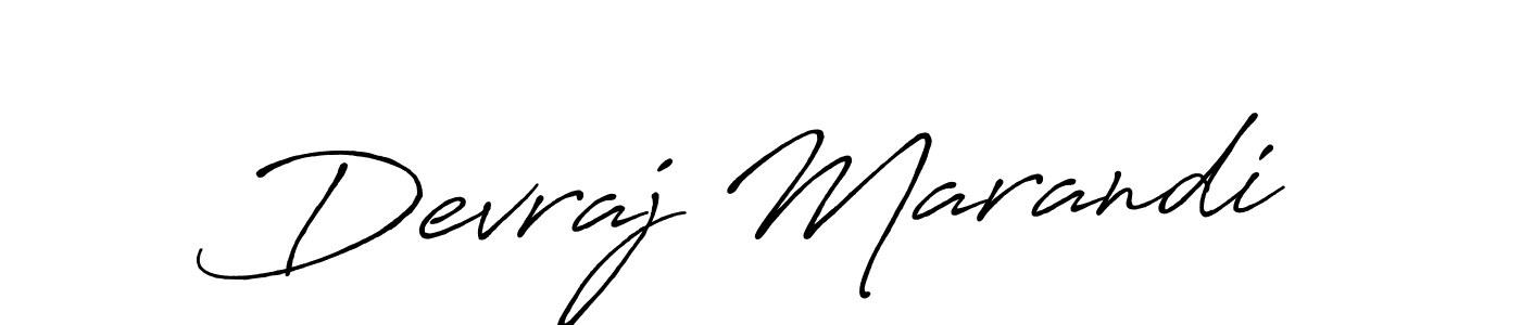 Create a beautiful signature design for name Devraj Marandi. With this signature (Antro_Vectra_Bolder) fonts, you can make a handwritten signature for free. Devraj Marandi signature style 7 images and pictures png