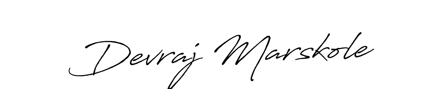 Make a short Devraj Marskole signature style. Manage your documents anywhere anytime using Antro_Vectra_Bolder. Create and add eSignatures, submit forms, share and send files easily. Devraj Marskole signature style 7 images and pictures png