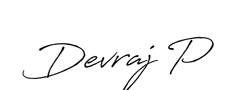 Similarly Antro_Vectra_Bolder is the best handwritten signature design. Signature creator online .You can use it as an online autograph creator for name Devraj P. Devraj P signature style 7 images and pictures png