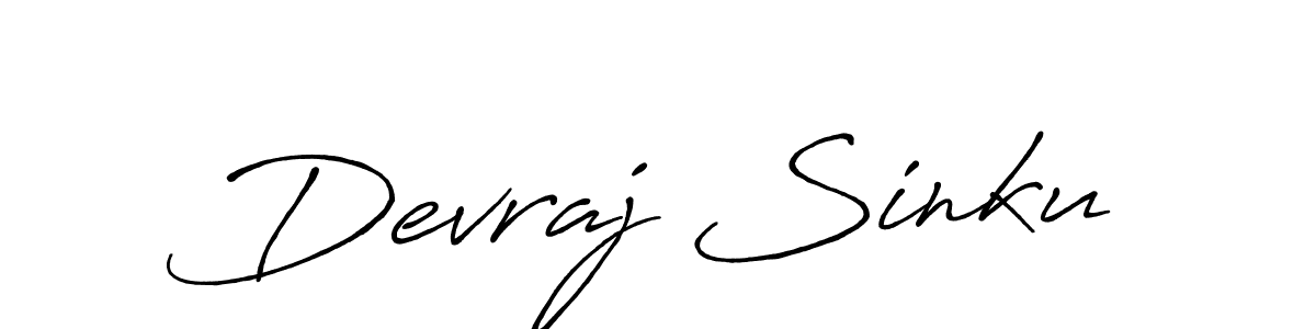 Similarly Antro_Vectra_Bolder is the best handwritten signature design. Signature creator online .You can use it as an online autograph creator for name Devraj Sinku. Devraj Sinku signature style 7 images and pictures png