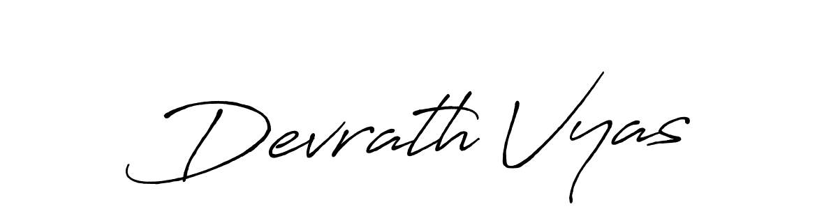 Also You can easily find your signature by using the search form. We will create Devrath Vyas name handwritten signature images for you free of cost using Antro_Vectra_Bolder sign style. Devrath Vyas signature style 7 images and pictures png