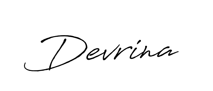 Also we have Devrina name is the best signature style. Create professional handwritten signature collection using Antro_Vectra_Bolder autograph style. Devrina signature style 7 images and pictures png