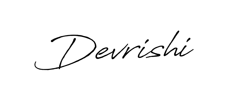 How to make Devrishi name signature. Use Antro_Vectra_Bolder style for creating short signs online. This is the latest handwritten sign. Devrishi signature style 7 images and pictures png