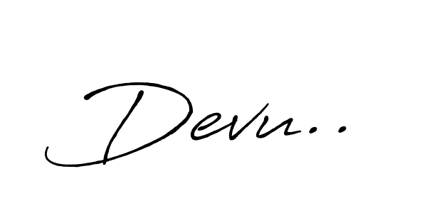 How to Draw Devu.. signature style? Antro_Vectra_Bolder is a latest design signature styles for name Devu... Devu.. signature style 7 images and pictures png