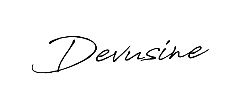 Devusine stylish signature style. Best Handwritten Sign (Antro_Vectra_Bolder) for my name. Handwritten Signature Collection Ideas for my name Devusine. Devusine signature style 7 images and pictures png