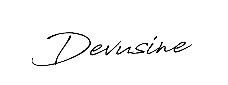 Devusine stylish signature style. Best Handwritten Sign (Antro_Vectra_Bolder) for my name. Handwritten Signature Collection Ideas for my name Devusine. Devusine signature style 7 images and pictures png