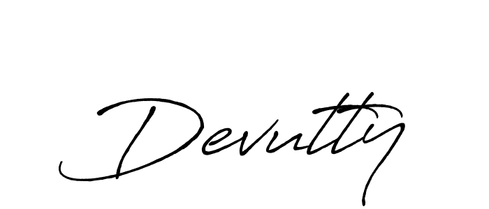 The best way (Antro_Vectra_Bolder) to make a short signature is to pick only two or three words in your name. The name Devutty include a total of six letters. For converting this name. Devutty signature style 7 images and pictures png