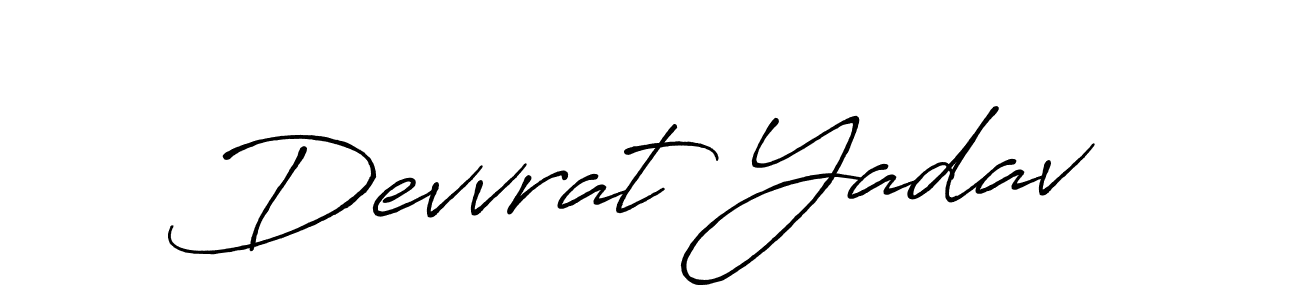 Also we have Devvrat Yadav name is the best signature style. Create professional handwritten signature collection using Antro_Vectra_Bolder autograph style. Devvrat Yadav signature style 7 images and pictures png