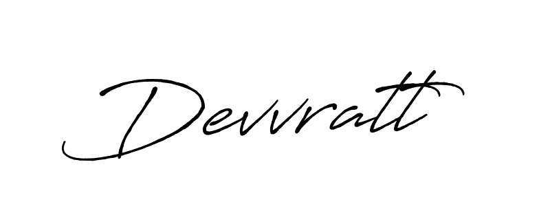 Make a beautiful signature design for name Devvratt. With this signature (Antro_Vectra_Bolder) style, you can create a handwritten signature for free. Devvratt signature style 7 images and pictures png