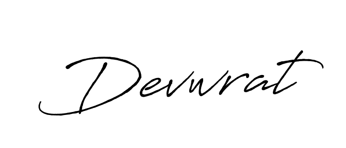 Make a beautiful signature design for name Devwrat. With this signature (Antro_Vectra_Bolder) style, you can create a handwritten signature for free. Devwrat signature style 7 images and pictures png